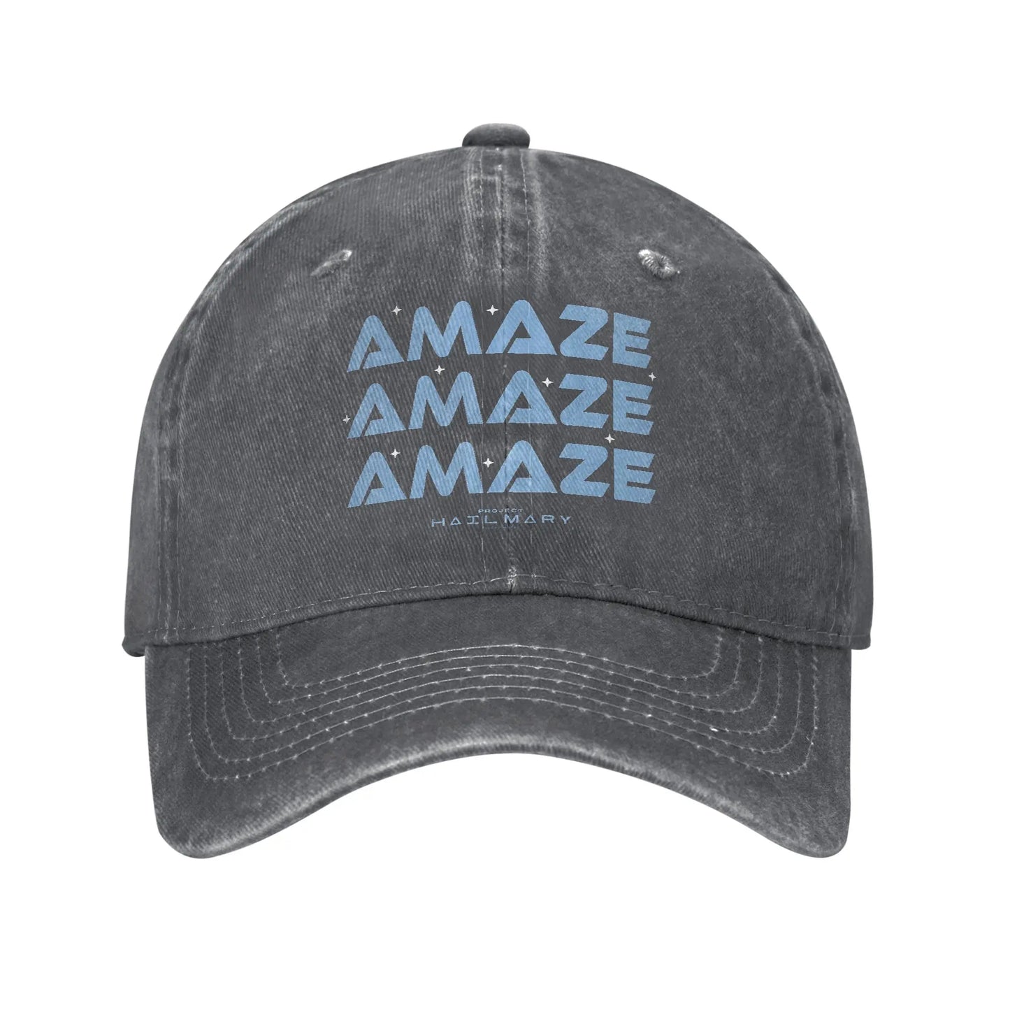 Project Hail Mary Amaze Repeat Typography Poster Baseball Cap