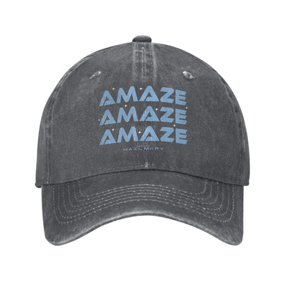 Project Hail Mary Amaze Repeat Typography Poster Baseball Cap