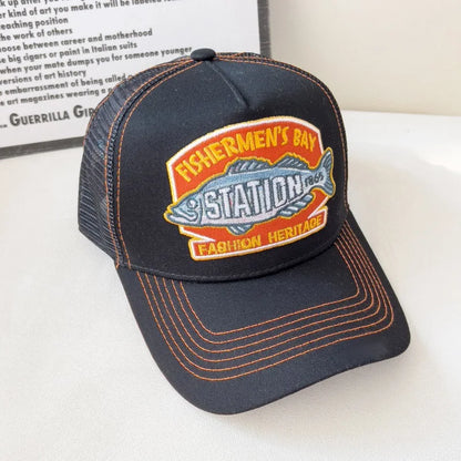 American Retro Baseball Cap Mesh Breathable UPF50+