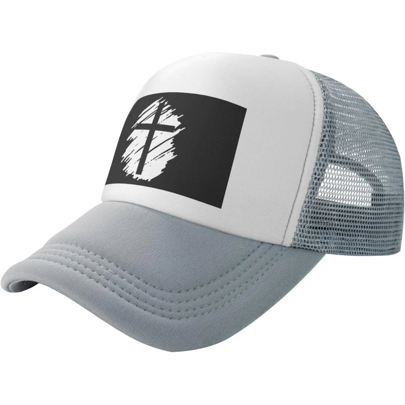 Distressed Cross Graphic Baseball Hat