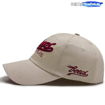 Letters 3D Embroidery Cotton Adjustable Baseball Cap