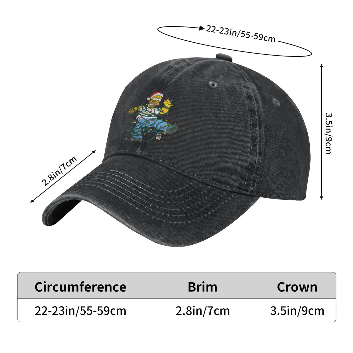 The S-simpson Lights Tangle Casual Baseball Cap