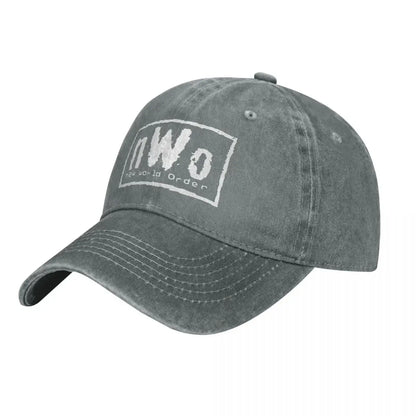 NWO Baseball Cap New World Order Casual Unisex Men Washed Trucker Hat