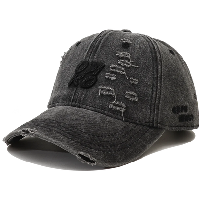 2025 New Retro Washed Cotton Baseball Cap Unisex Letter Embroidery Caps