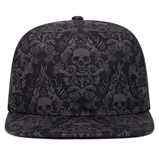 New Fashion Baseball Hat Full Skull Print Street Hip Hop Hat