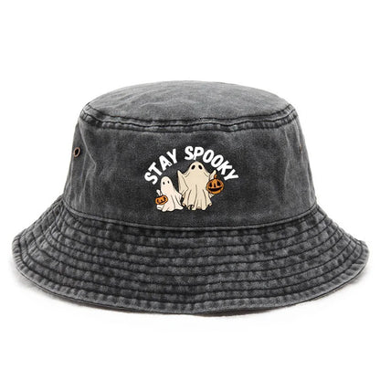 Halloween Themed STAY SPOOKY Print Bucket Hat