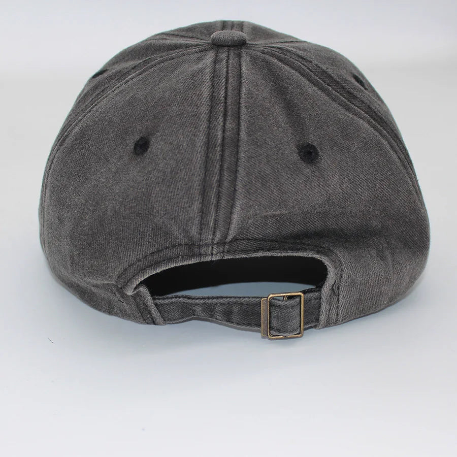 Embroidered Triple Moon Pentacle Wash Cotton Soft Baseball Caps
