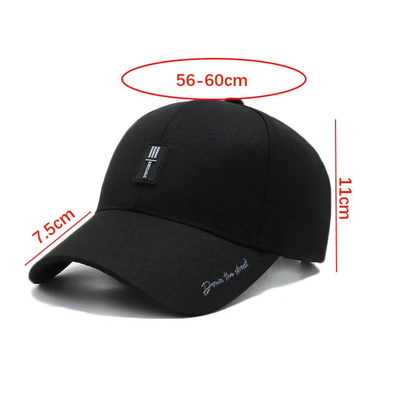 Luxury Brand For Men Fashion Letter Baseball Cap Women Winter Sports Cotton Golf Hat