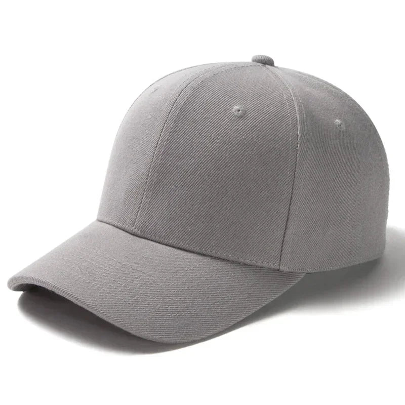 Solid Unisex Baseball Cap 6 Panel Men Caps Daily Women's
