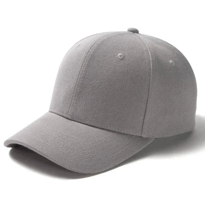 Solid Unisex Baseball Cap 6 Panel Men Caps Daily Women's