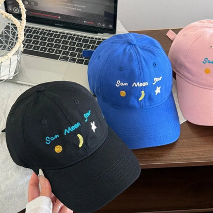 Baseball Cap Cute Letter ''Sam Meen Star''