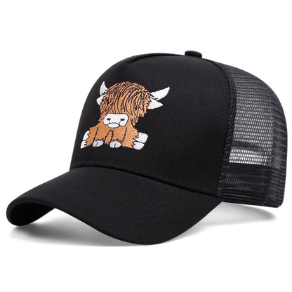 Cute Yak 3D Printing Women Men Outdoors Baseball Cap