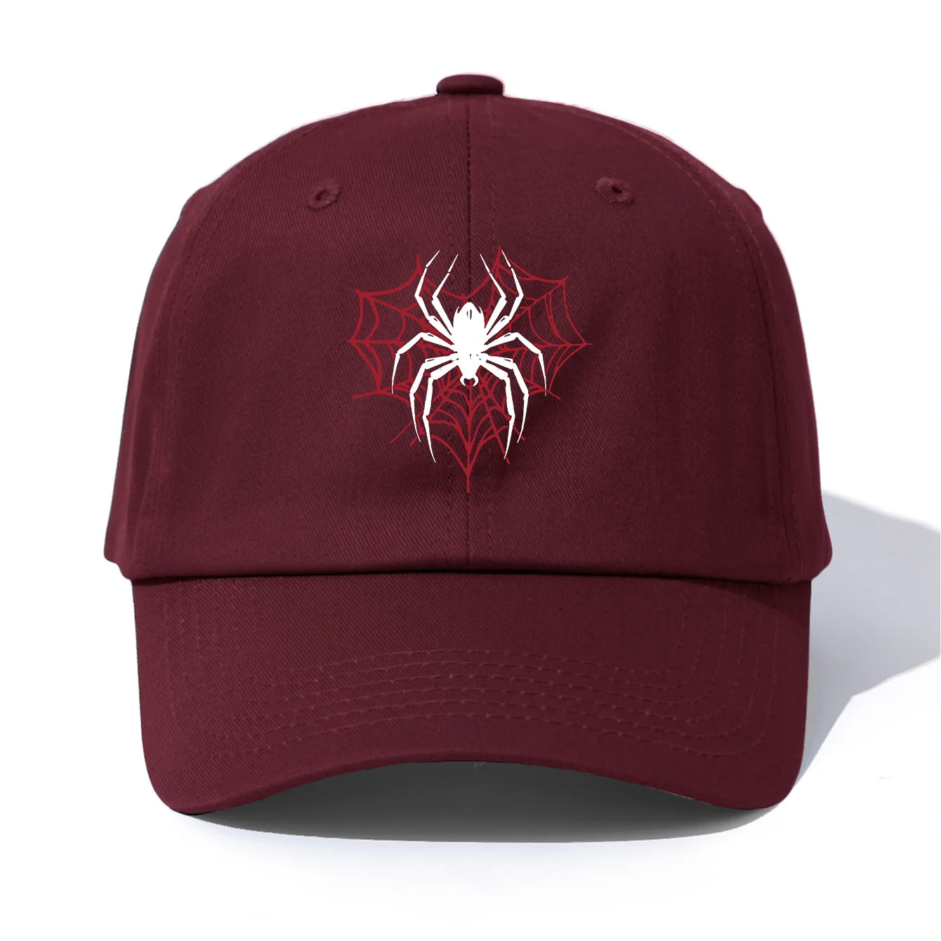 Spider Print Baseball Cap For Adults