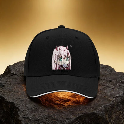 Anime Girl Pink Hair Baseball Cap