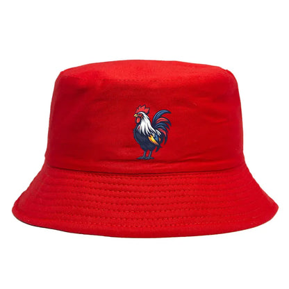 Rugby Coq Mascotte France Bob Chapeau Man Woman Reversible Bucket Hat
