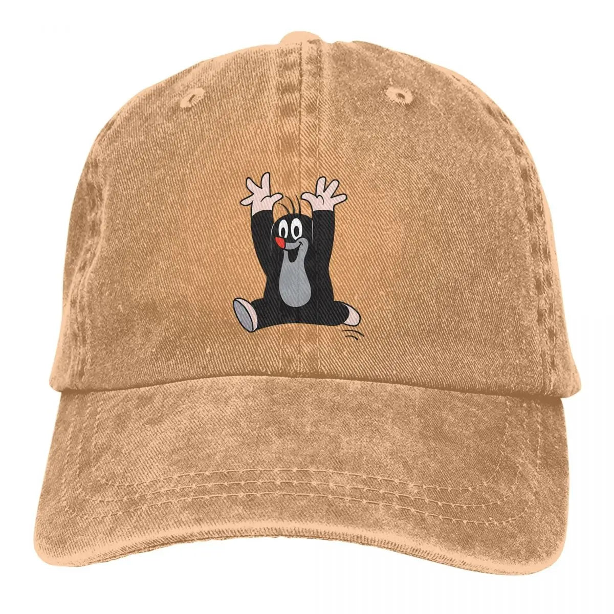 Washed Men's Baseball Cap His Hands In The Air