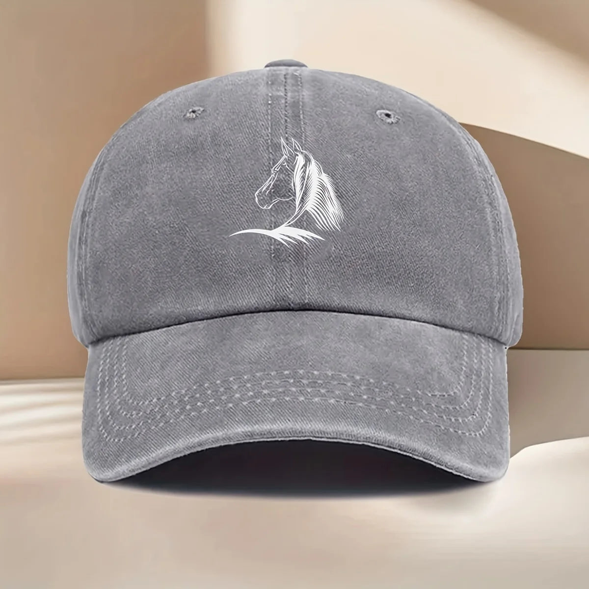 Horse Print Baseball Cap