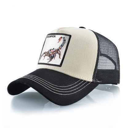 Unisex Baseball Cap With Embroidery Scorpion Patch Men's Baseball Cap Women