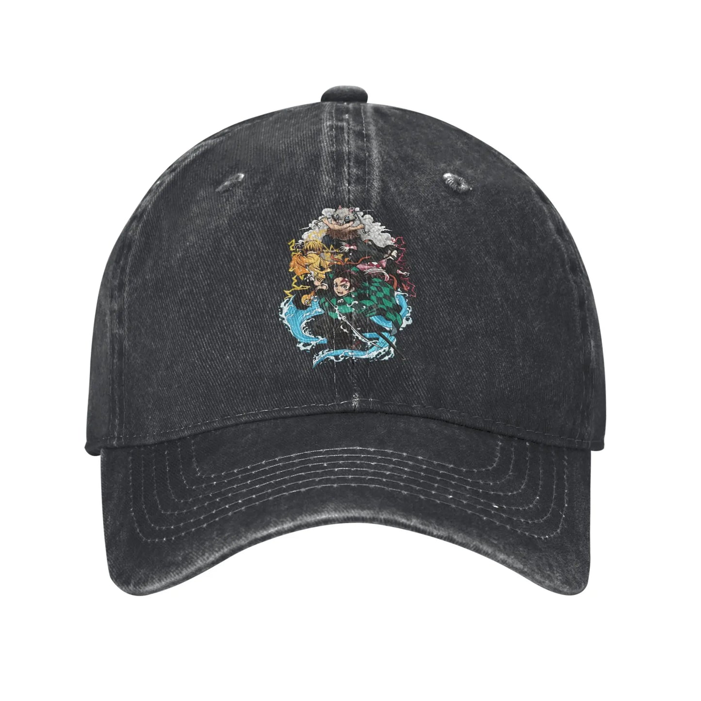 Pure Color Dad Hats Tanjiro Baseball Caps Demon Slayer