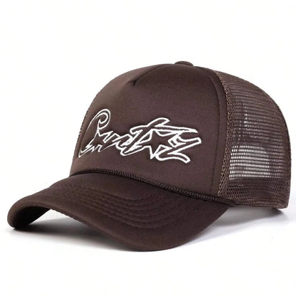 Unisex CRTZ Pentagram Embroidery Baseball Net Caps Spring