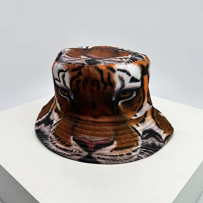 New Unisex Funny Animal Print Cute Bucket Hats