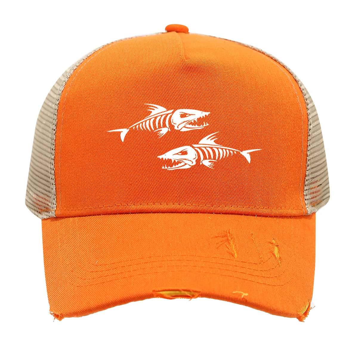 'Fishing' Pattern Print Design Baseball Cap