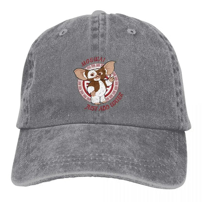 Washed Men's Baseball Cap GIZMO Essential Trucker Snapback Cowboy Caps Dad Hat