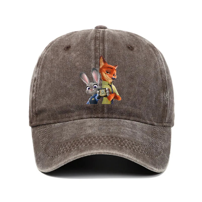 Cartoon Zootopia Three-toedSloth Baseball Cap