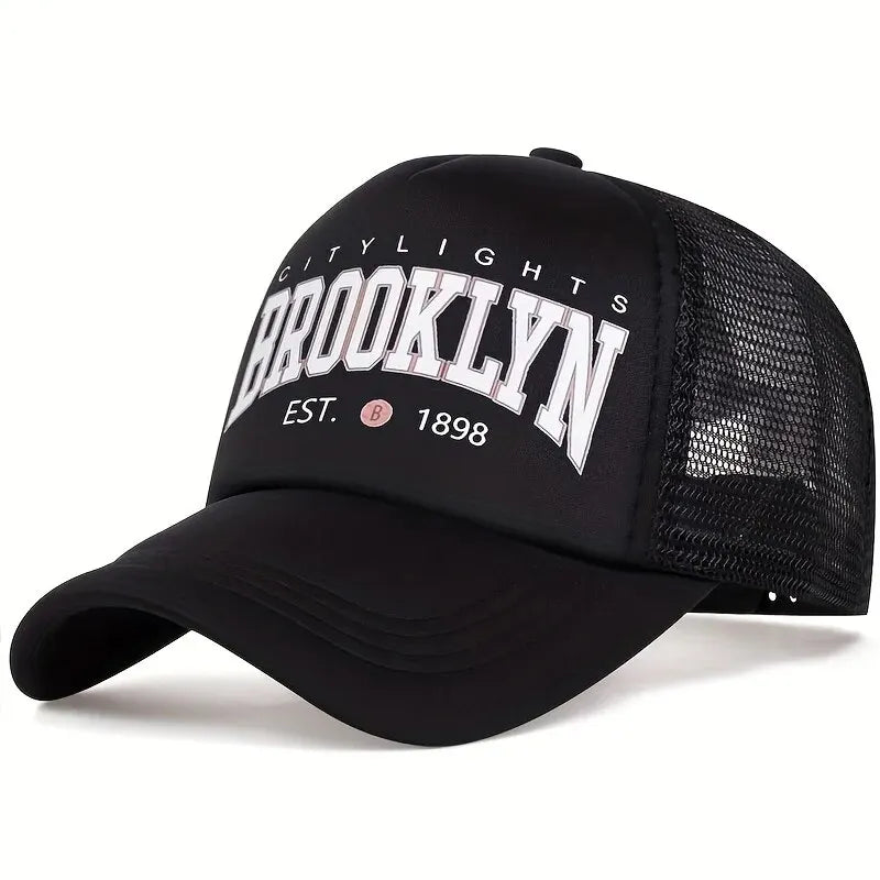 Unisex BROOKLYN Printing Baseball Net Caps Spring And Summer