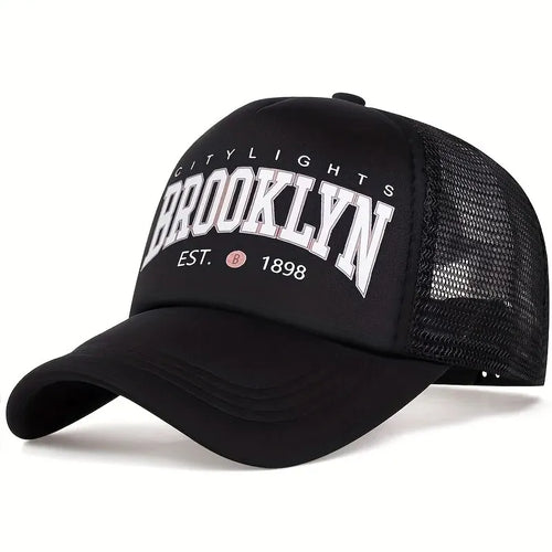 Unisex BROOKLYN Printing Baseball Net Caps Spring And Summer