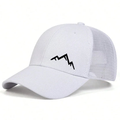 Unisex Mountain Range Embroidery Baseball Caps