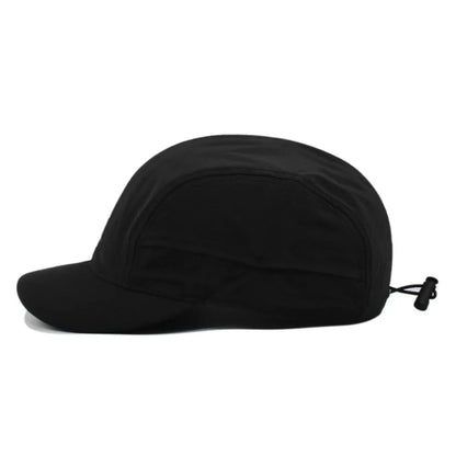 Apparel Accessories Solid Color Short Brim Baseball Cap Nylon Japanese Style