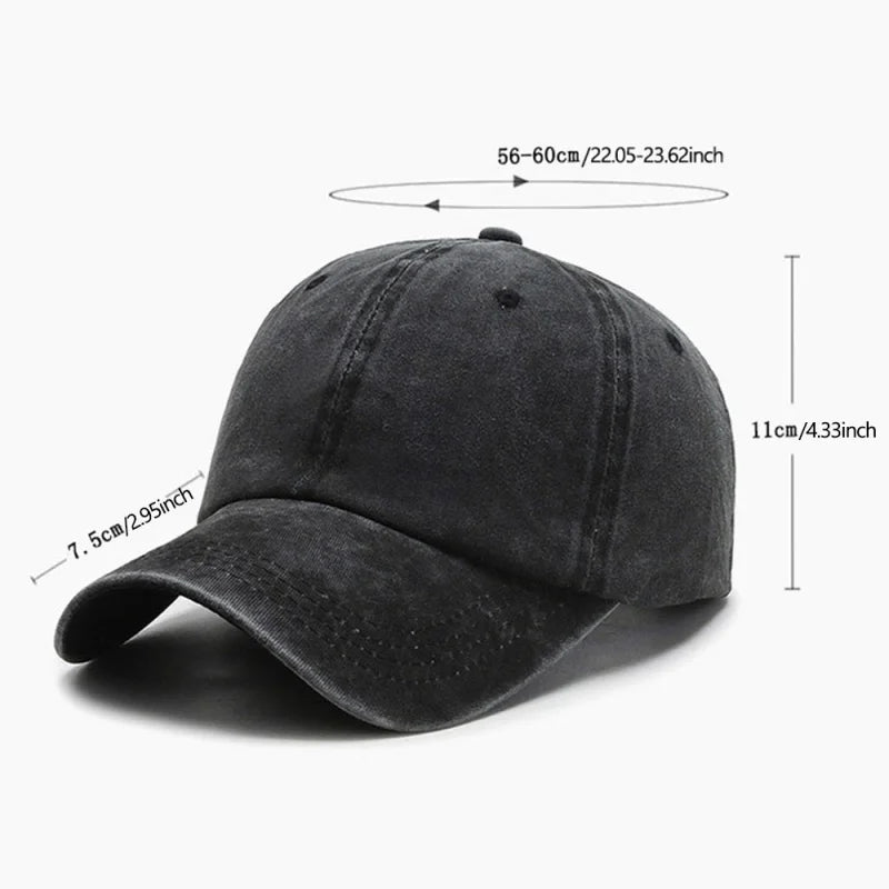Pack Of Cartoon Calf Print Washed Vintage Soft Top Sunshade Baseball Caps