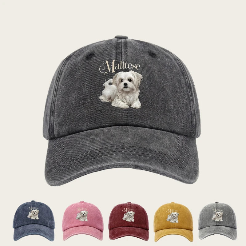Women's Maltese Dog Baseball Cap