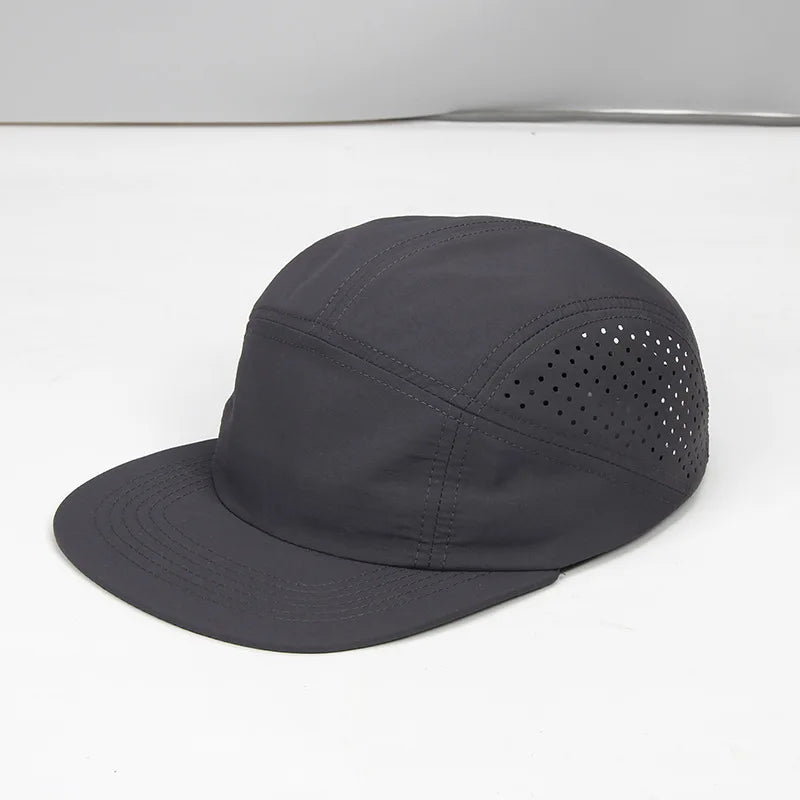 Quick Drying Nylon 5 Panel Snapback Hat For Men Women