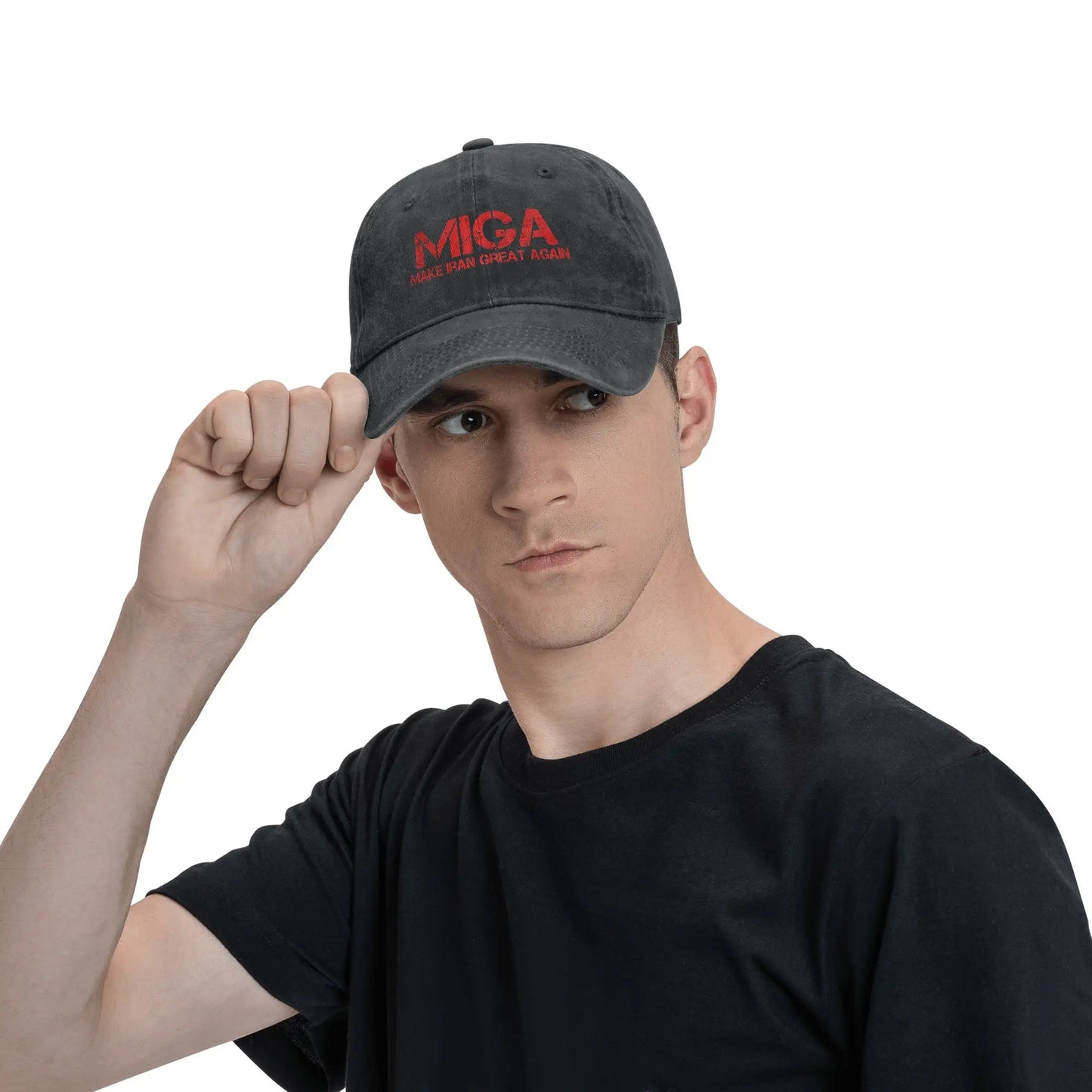 Make Iran Great Again Red Logo Casual Baseball Cap For Men Women