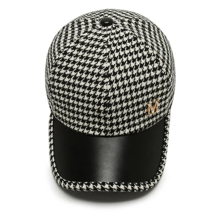 Fashions Check Baseball Cap For Women