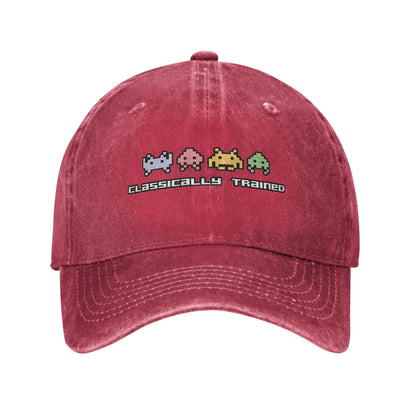 Classically Trained Space Invaders Baseball Caps