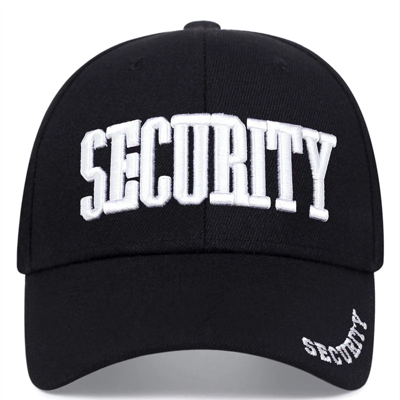 SECURITY Letter Embroidery Baseball Cap