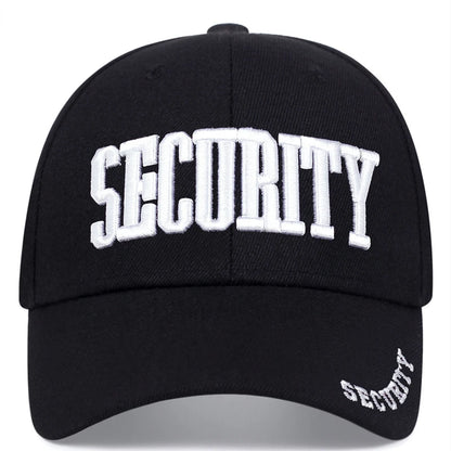 SECURITY Letter Embroidery Baseball Cap