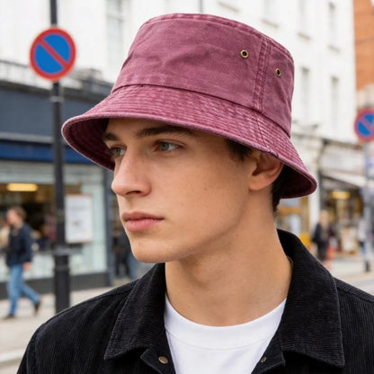 Vintage Washed Style Fisherman Hat Bucket Hats