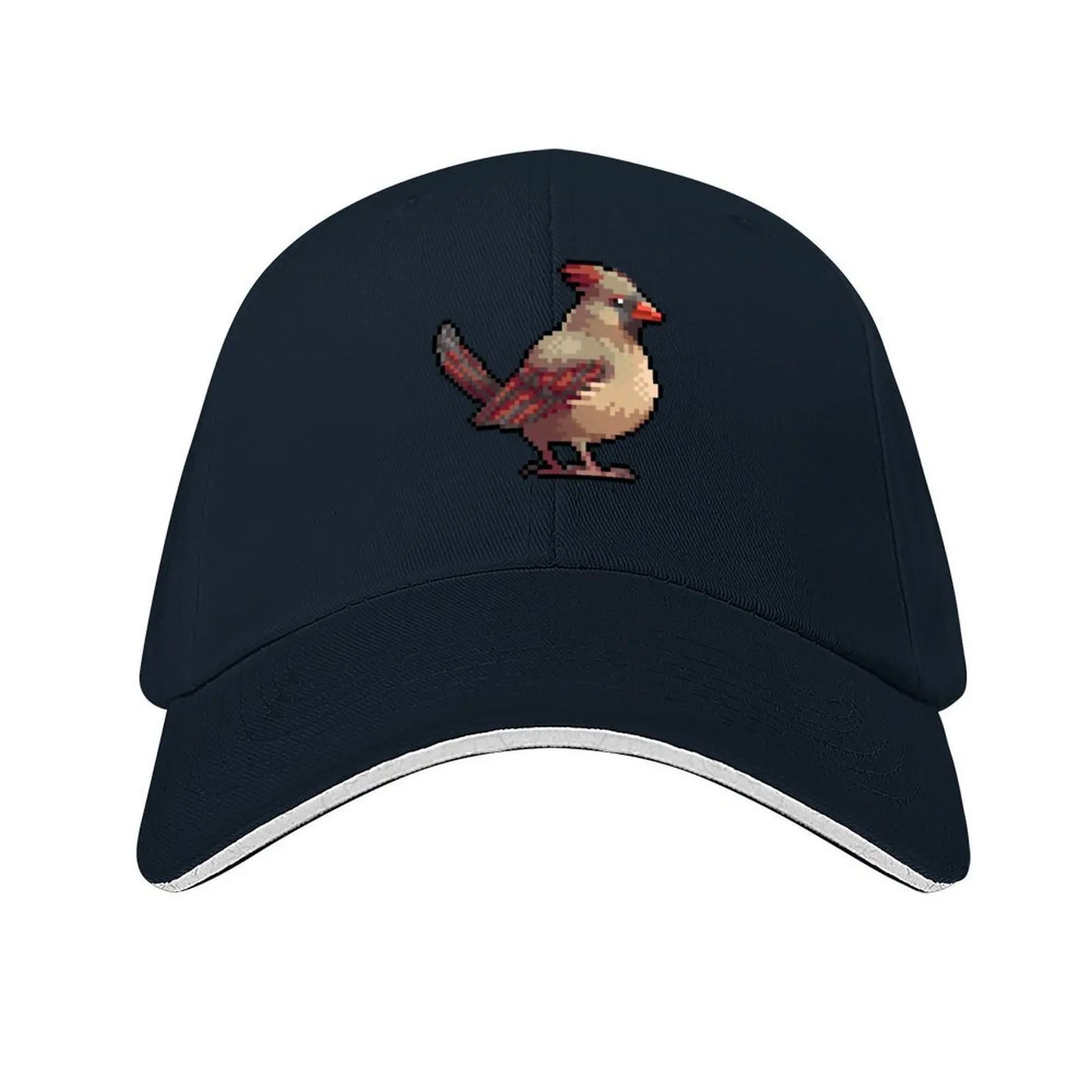 Pixel Northern Cardinal Baseball Cap