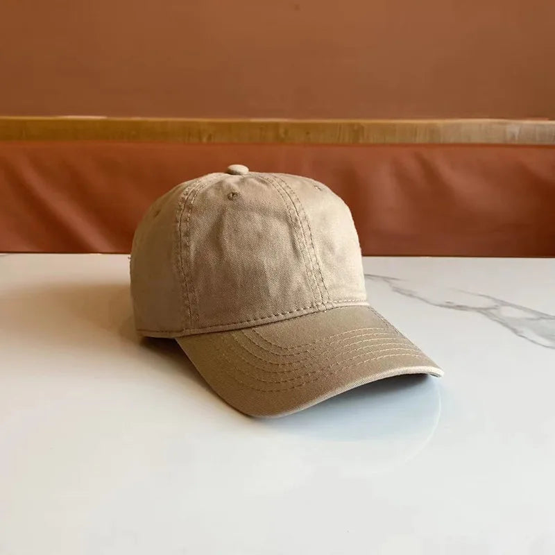Simple Solid Color Cap Men And Women Casual Fashion Trend Baseball Cap