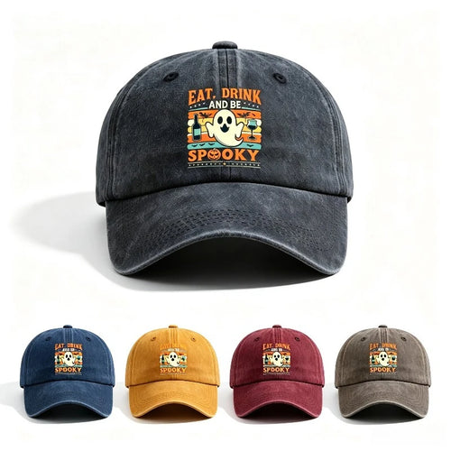 Halloween Ghost Graphic Baseball Cap