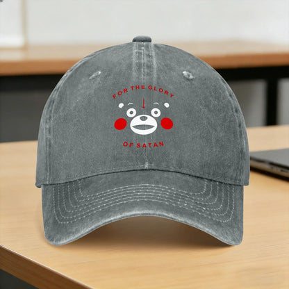 Summer Satanic Bear Baseball Cap