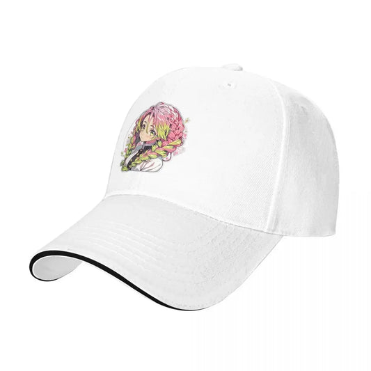 Mitsuri Kanroji And Iguro Obanai Summer Sports Baseball Caps