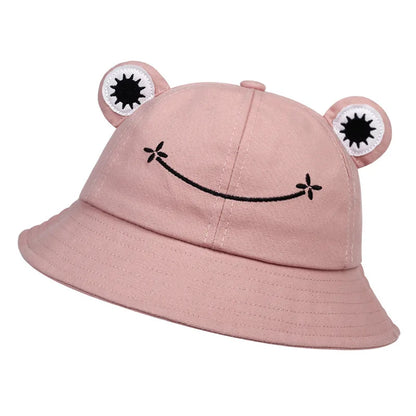 New Frog Shaped Parent Child Fisherman Hat