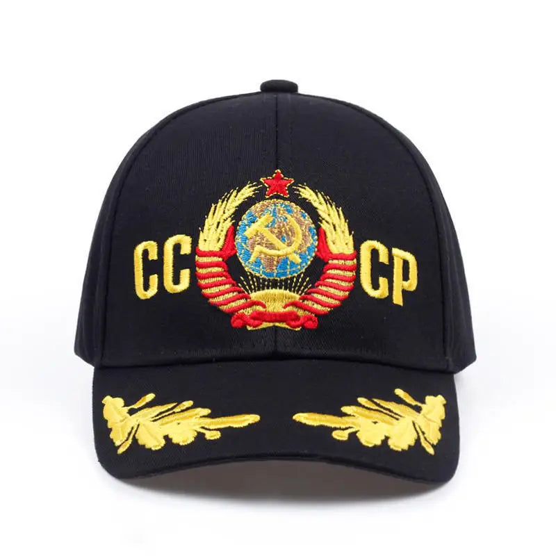 CCCP USSR Baseball Cap Cotton Russian National Emblem Embroidery For Men Women