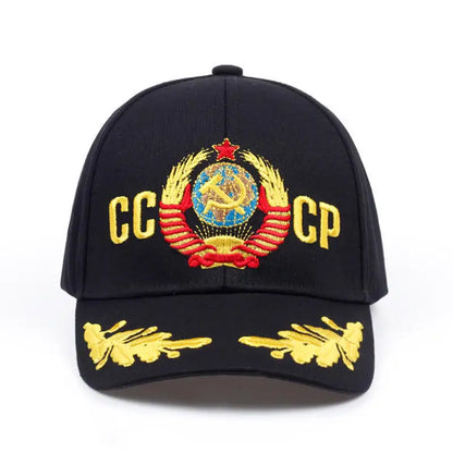 CCCP USSR Baseball Cap Cotton Russian National Emblem Embroidery For Men Women