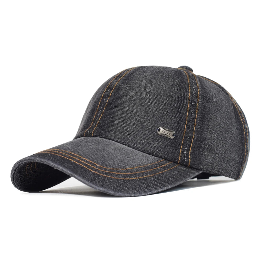 Four Seasons Vintage Washed Cotton Baseball Cap Men Women